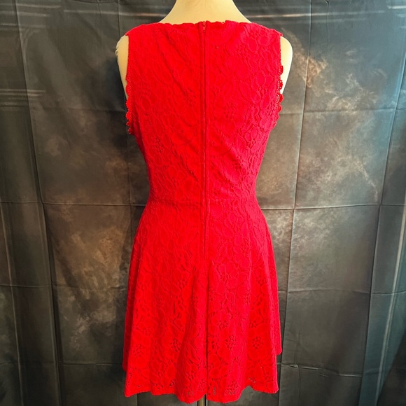 City Studio NWOT Red Lace Party Dress. Size 15 - Picture 4 of 6